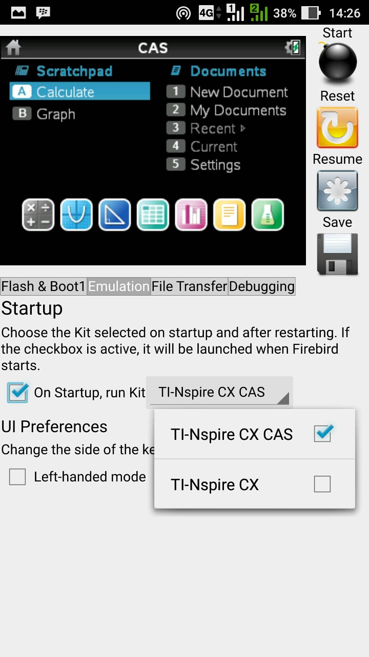 How to Emulate TI-Nspire CX CAS Touchpad on Android iOS with Firebird