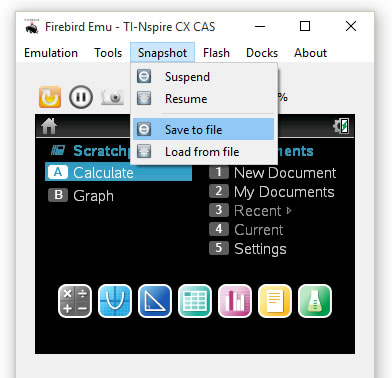 How to Emulate TI-Nspire CX CAS Touchpad on Mac Windows Linux with Firebird